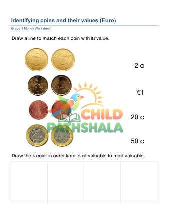 Preview of Money Match Coin Value Euro 1