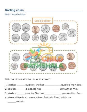 Preview of Money Sort Coins E