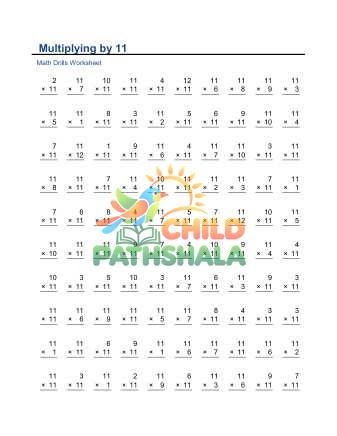 Eleven Times Table E