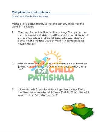 Preview of Grade 3 Multiplication Word Problems