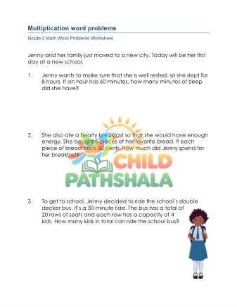 Preview of Grade 3 Multiplication Word Problems