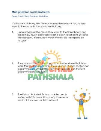 Preview of Grade 3 Multiplication Word Problems