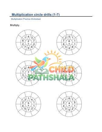 Multiplication Circle Drills D