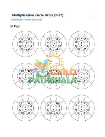 Multiplication Circle Drills To 12 D