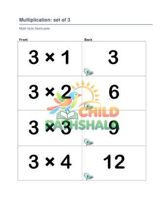 Preview of Multiplication Set 3 4 5