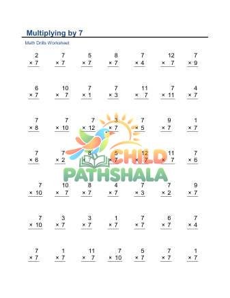 Preview of Seven Times Table B