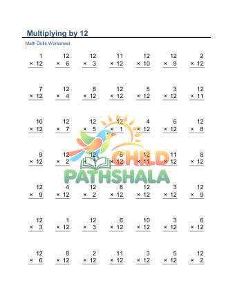 Twelve Times Table C