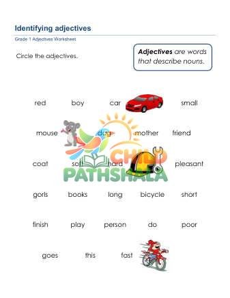 Preview of Identify Adjectives A