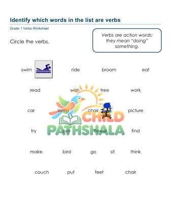 Identify Verbs C