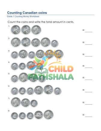 Preview of Counting Money Nickels Dimes Quarters Cdn D