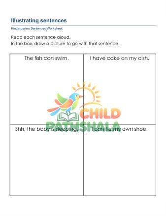 Preview of Illustrate Sentences A