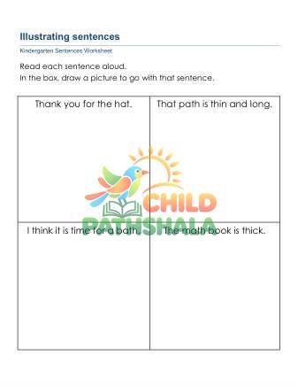 Preview of Illustrate Sentences D
