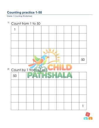 Counting Practice 1 50 B