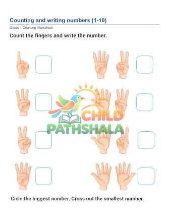 Preview of Counting Writing Numbers