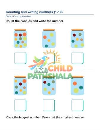 Counting Writing Numbers B