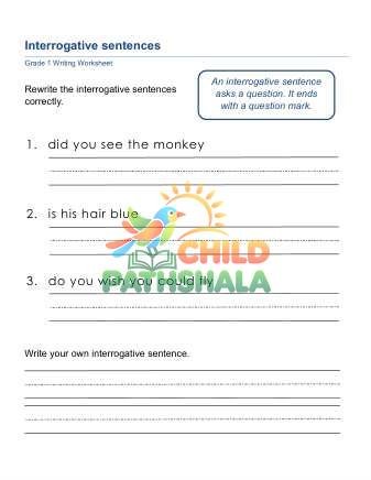 Preview of Interrogative Sentences A