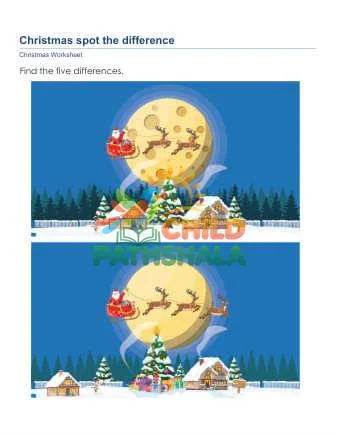 Preview of Christmas Spot Difference
