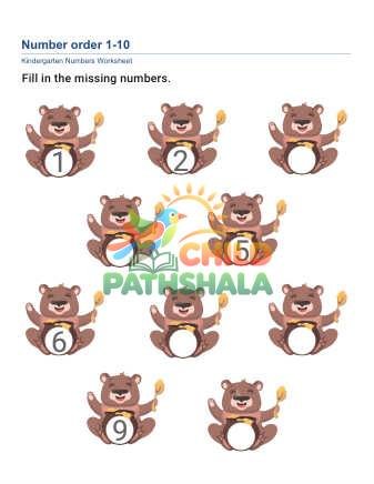 Preview of Number Order 1to10 A