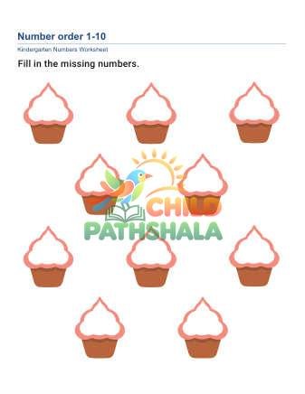 Preview of Number Order 1to10 F