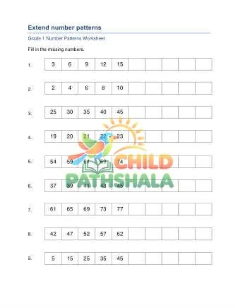 Preview of Number Patterns