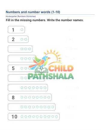 Preview of Number Words