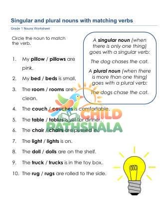 Preview of Matching Verbs Nouns C
