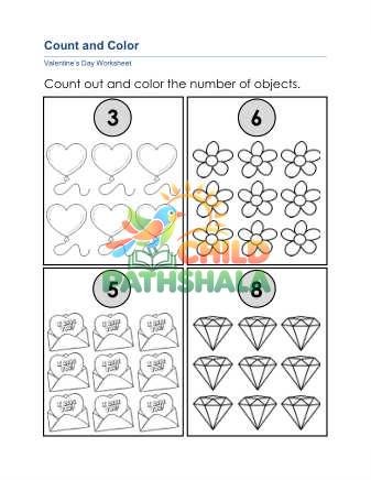 Preview of Valentine Count Color