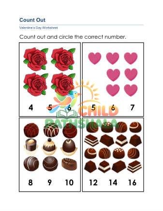 Preview of Valentine Count Out