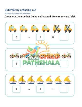 Preview of Subtract Cross Out B