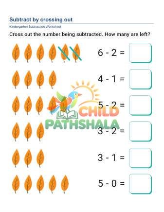 Preview of Subtract Cross Out C