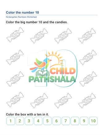 grade 1 color 10s