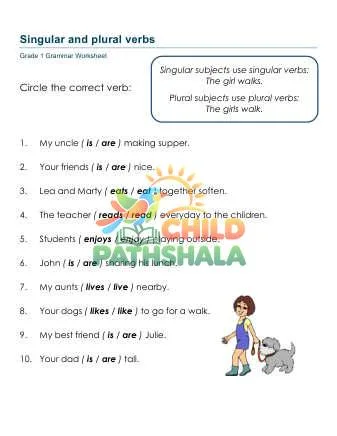 Preview of Plural Verbs
