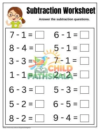 Preview of Subtraction
