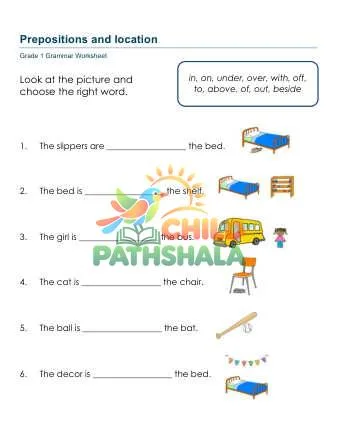 Preview of Prepositions Place Location