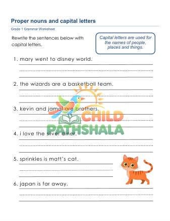 Preview of Proper Nouns A