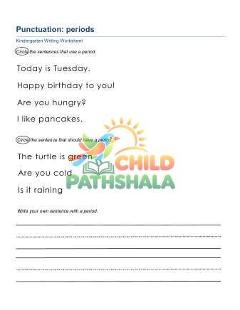 Preview of Punctuation Periods B