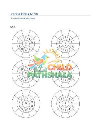 Preview of Circle Drills To 10