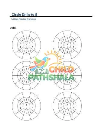 Preview of Circle Drills To 5