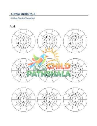 Preview of Circle Drills To 5 F