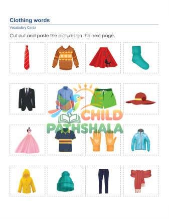 Preview of Clothing Words A