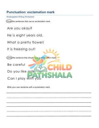 Preview of Exclamation Marks C
