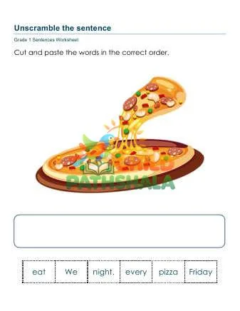 Preview of Sentence Scramble