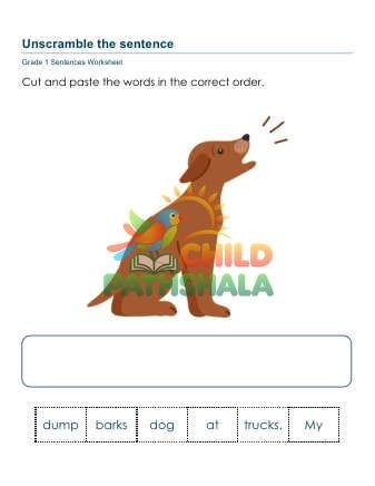Preview of Sentence Scramble