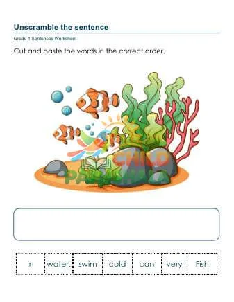 Preview of Sentence Scramble