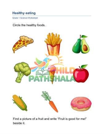 Preview of Healthy Eating A