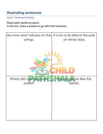 Preview of Sentences Read Draw C