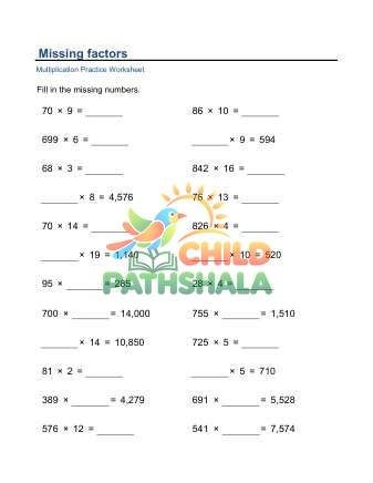 Preview of Missing Factors F
