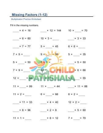 Missing Factors To 12 B