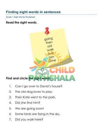 Preview of Sight Words In Sentences