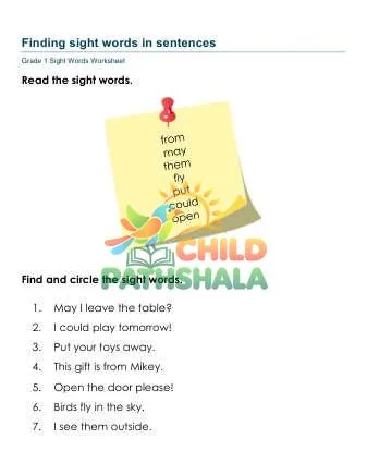 Preview of Sight Words In Sentences